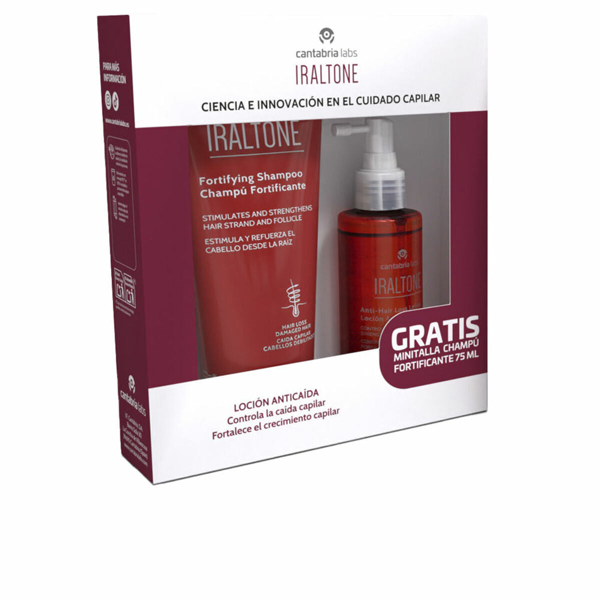 Set per capelli Iraltone IRALTONE CHAMPÚS Y LOCIONES 2 Pezzi-0