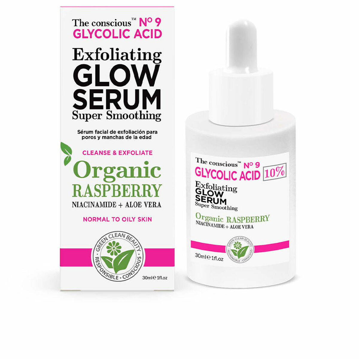 Exfoliating Serum The Conscious Glycolic Acid Raspberry 30 ml-0