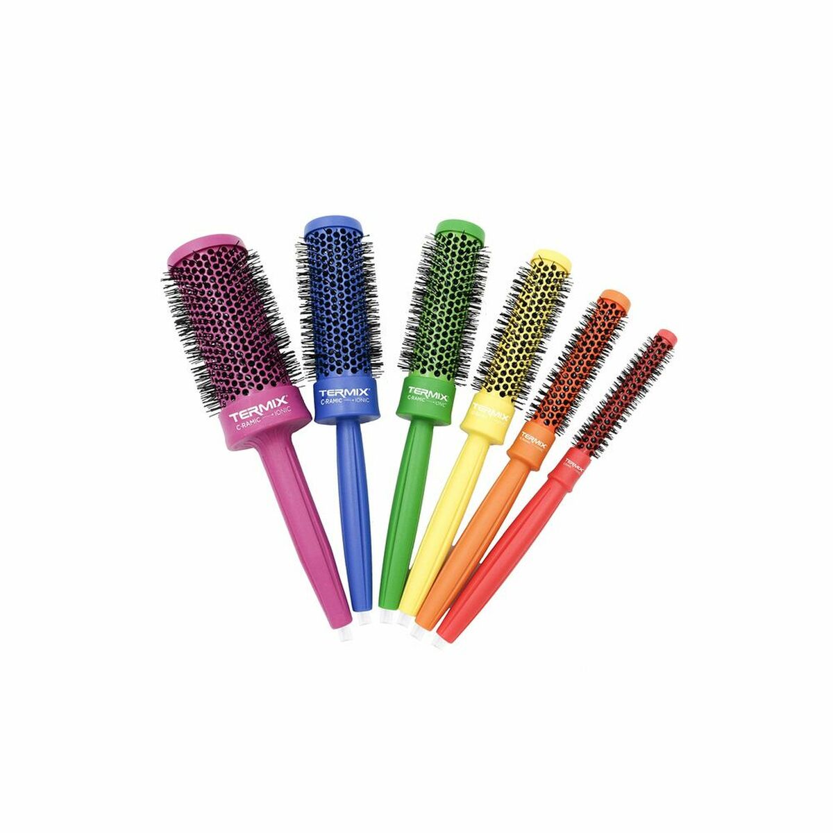Set of combs/brushes Termix C-Ramic Pride Toilet Bag (6 pcs)-0