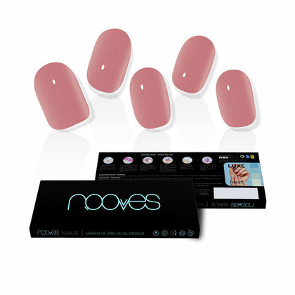 Uñas postizas Nooves Dusty Rose Gel Autoadhesivas Cat Eye