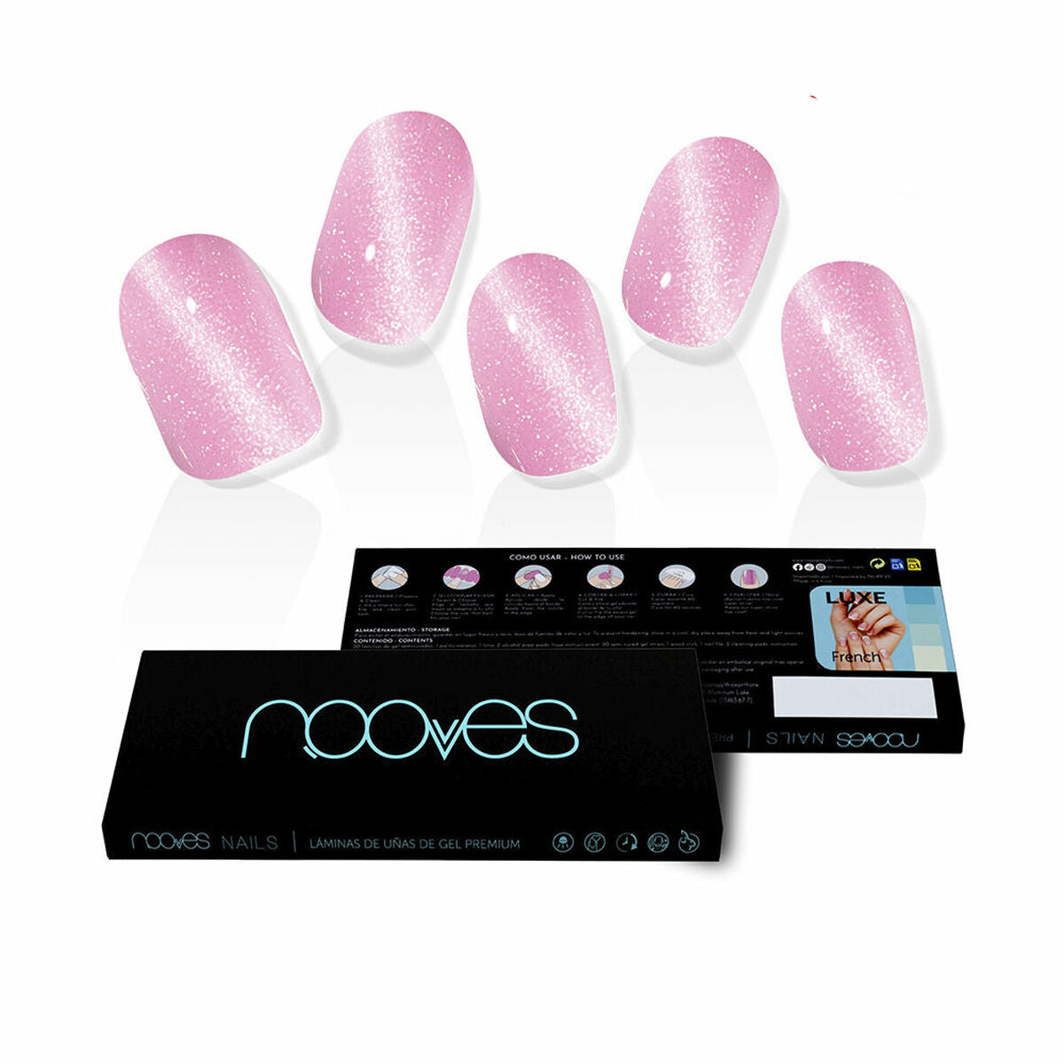 False nails Nooves Afrodita Gel Self-adhesives Cat Eye-0