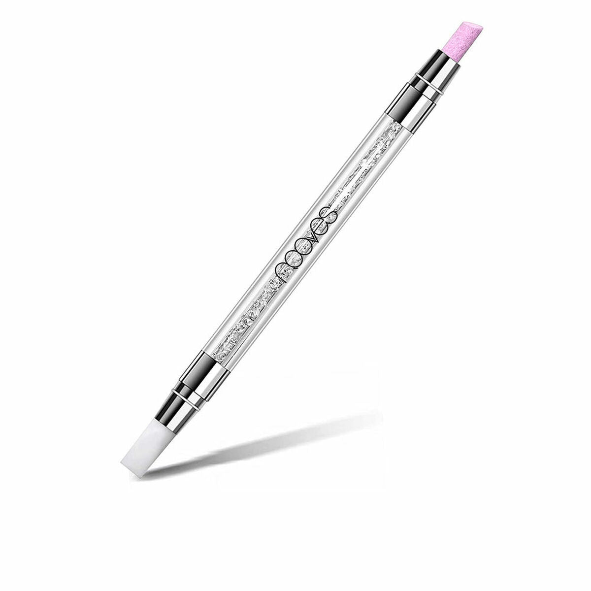 Cuticle pusher Nooves Dual Stick Rubber Quartz-0