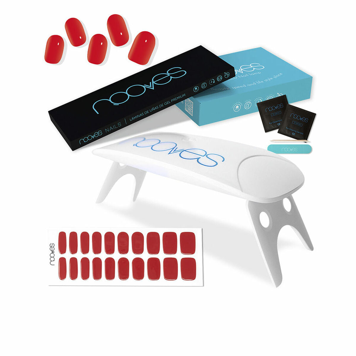 Set manicure Nooves Premium Strisce per unghie in gel 5 pezzi-0