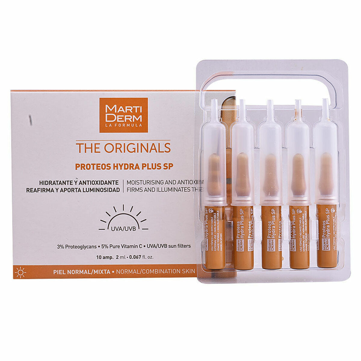 Ampollas Martiderm Proteos Hydra Plus Hidratante Antioxidante-0