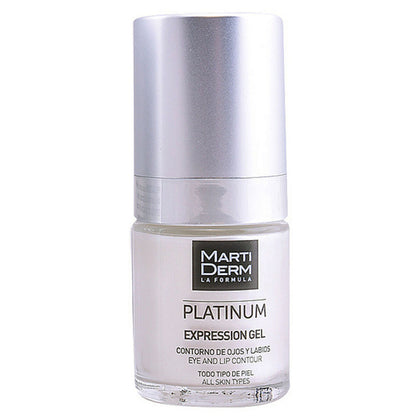 Trattamento zona occhi e labbra Platinum Martiderm Platinum Expression (15 ml) 15 ml