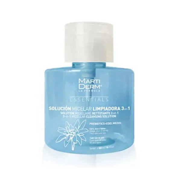 Martiderm Essentials 3 In 1 Micellar Cleansing Solution Prebiotics Edelweiss 300 ml