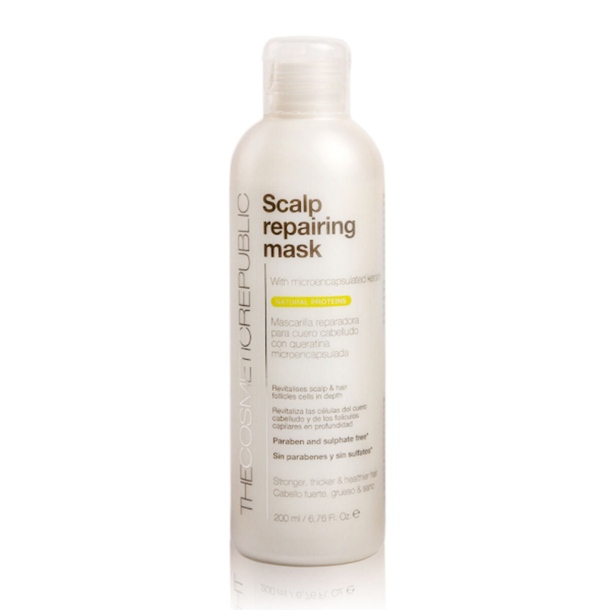 Wiederherstellende Haarmaske Keratin The Cosmetic Republic Kopfhaut (200 ml) (200 ml)-0
