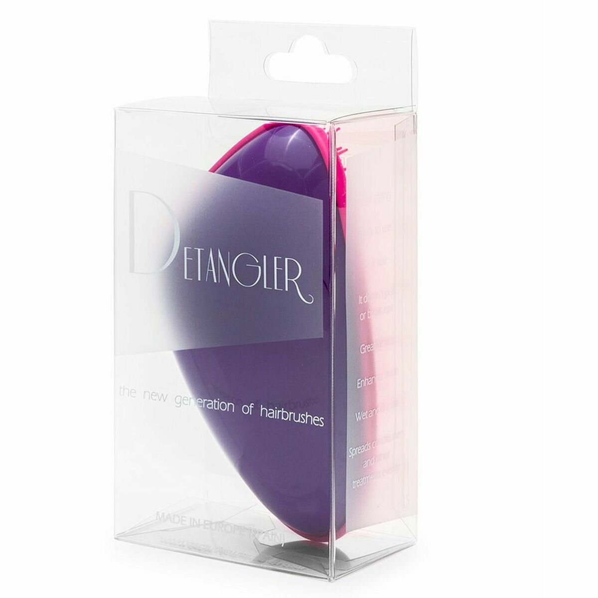 Entwirrende Haarbürste Detangler Lila Fuchsia-0