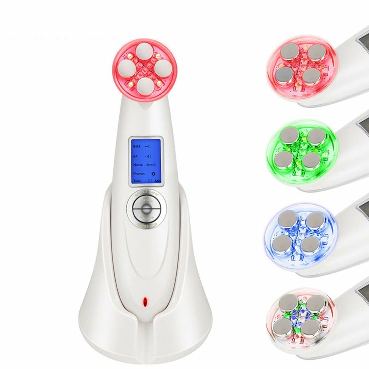 Gesichtsmassagegerät mit Radiofrequenz, Phototherapie und Elektrostimulation Drakefor DKF-9901 White-1