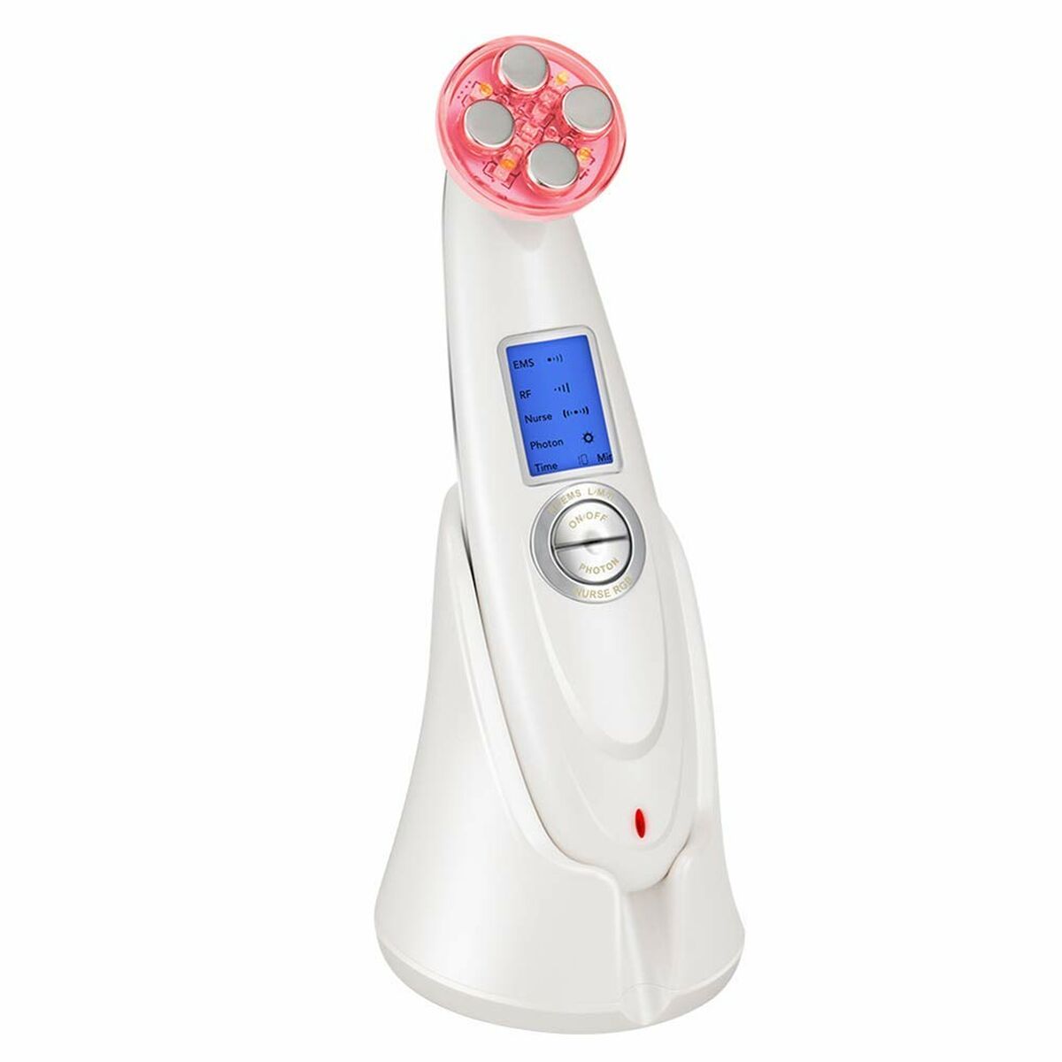 Gesichtsmassagegerät mit Radiofrequenz, Phototherapie und Elektrostimulation Drakefor 9901 Weiß 3 Stück-1