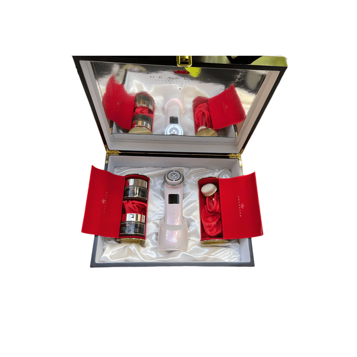 Gesichtsmassagegerät mit Radiofrequenz, Phototherapie und Elektrostimulation Drakefor NANOSKIN EXTREME Pink 3 Stück-1