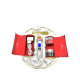 Facial Massager with Radiofrequency, Phototherapy and Electrostimulation Drakefor 9902 White 3 Pieces-3
