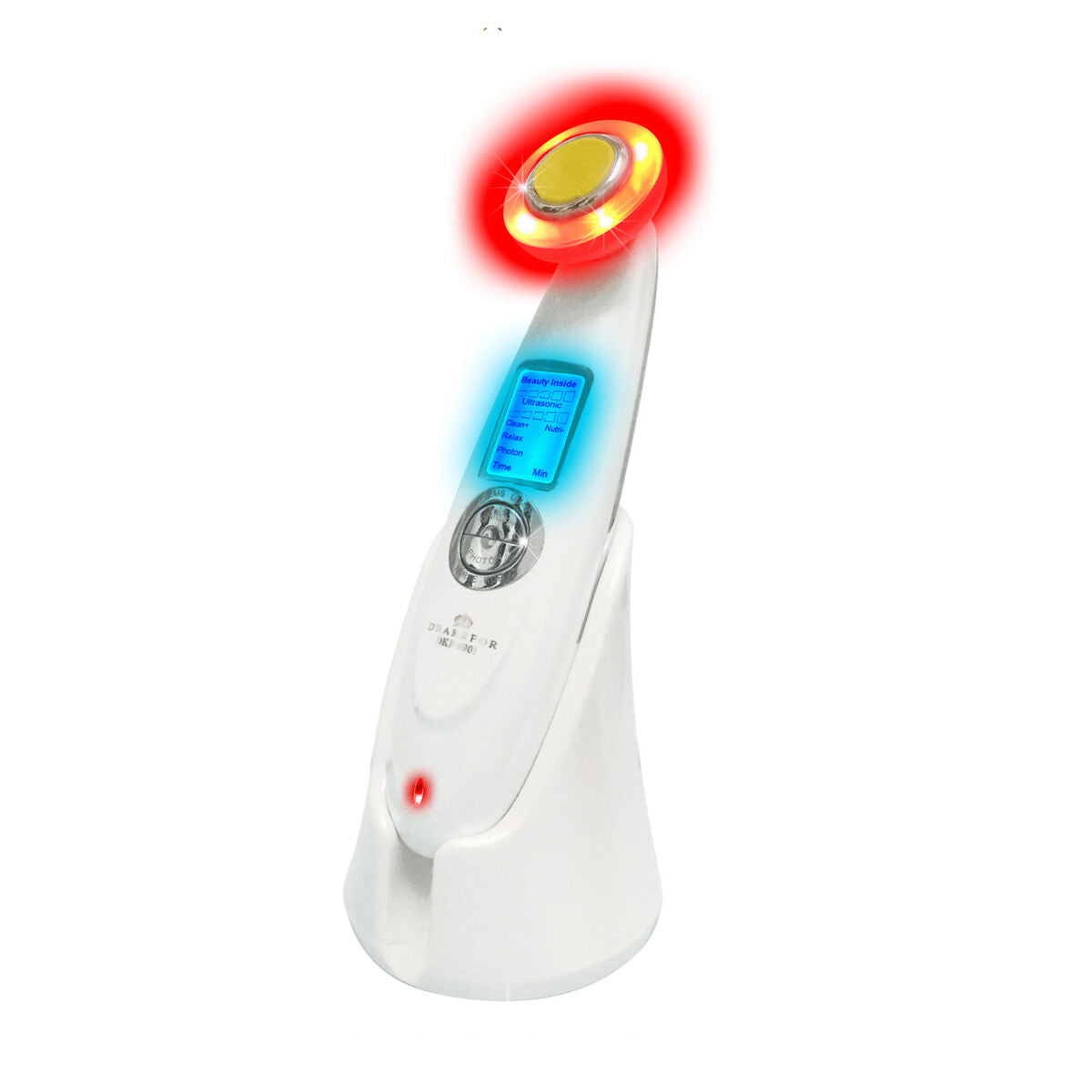 Gesichtsmassagegerät mit Radiofrequenz, Phototherapie und Elektrostimulation Drakefor 9902 Weiß 3 Stück-1