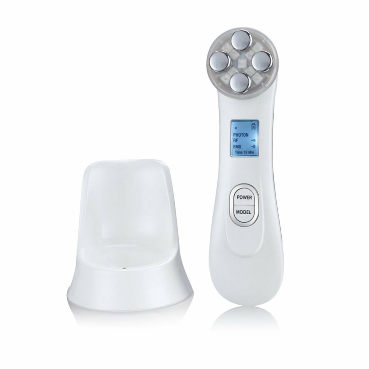 Gesichtsmassagegerät mit Radiofrequenz, Phototherapie und Elektrostimulation Drakefor 9905 Weiß 3 Stück-0