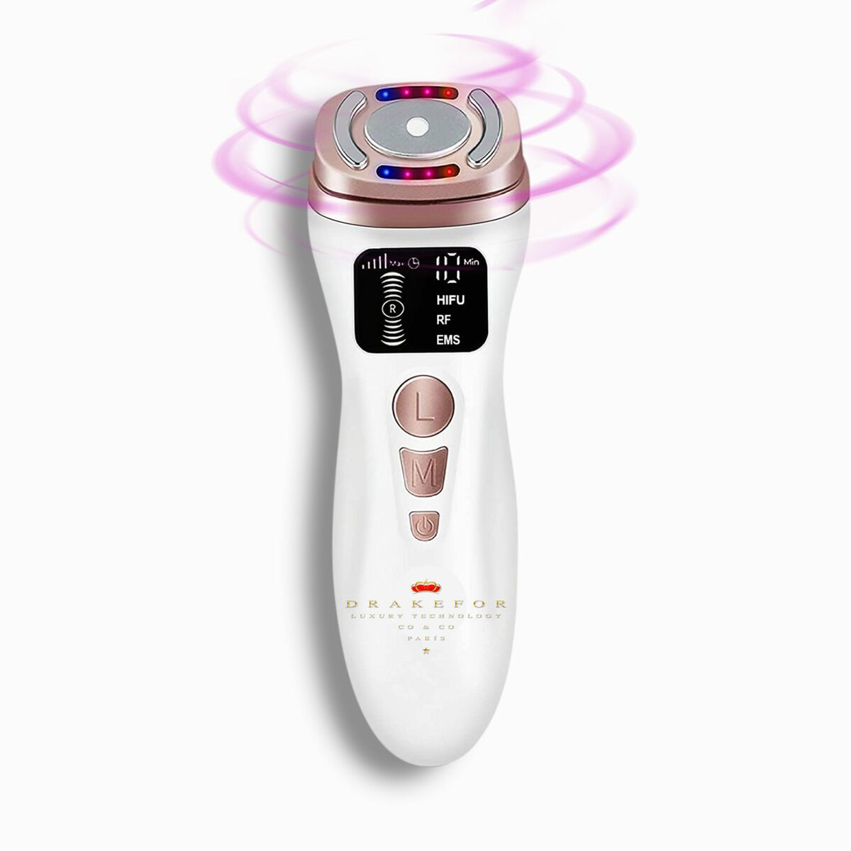 Rejuvenating Treatment Drakefor MINI HIFU RF LIGHT TERAPY HOME White Ultrasound-1