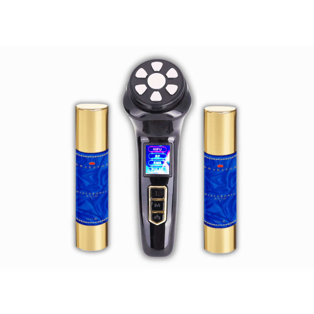 Gesichtsmassagegerät mit Radiofrequenz, Phototherapie und Elektrostimulation Drakefür HIFU PRO MAX White-0