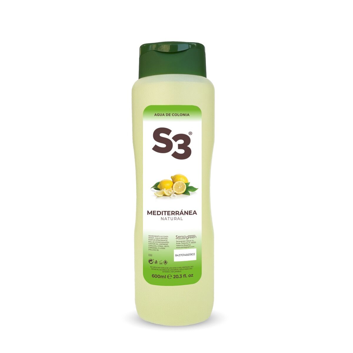 Unisex Perfume S3 Mediterranea EDC 600 ml-0