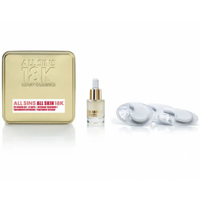 All Sins 18k All Skin Eye Rescue 21 Days Intensive Treatment cofanetto 2 pz