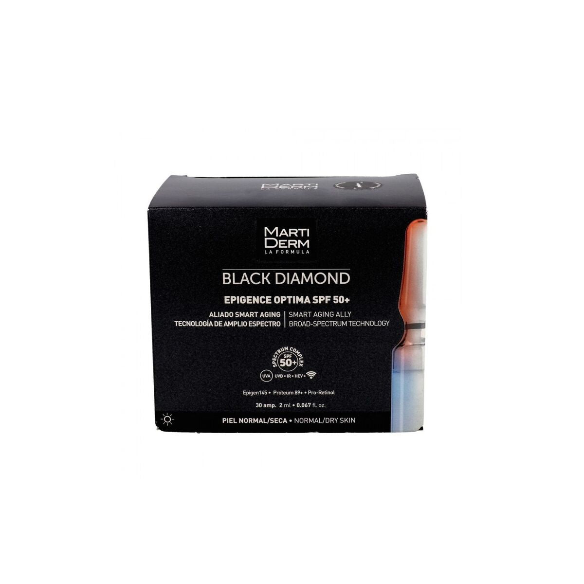 Spazzola da bagno Martiderm BLACK DIAMOND Spf 50 2 ml-0