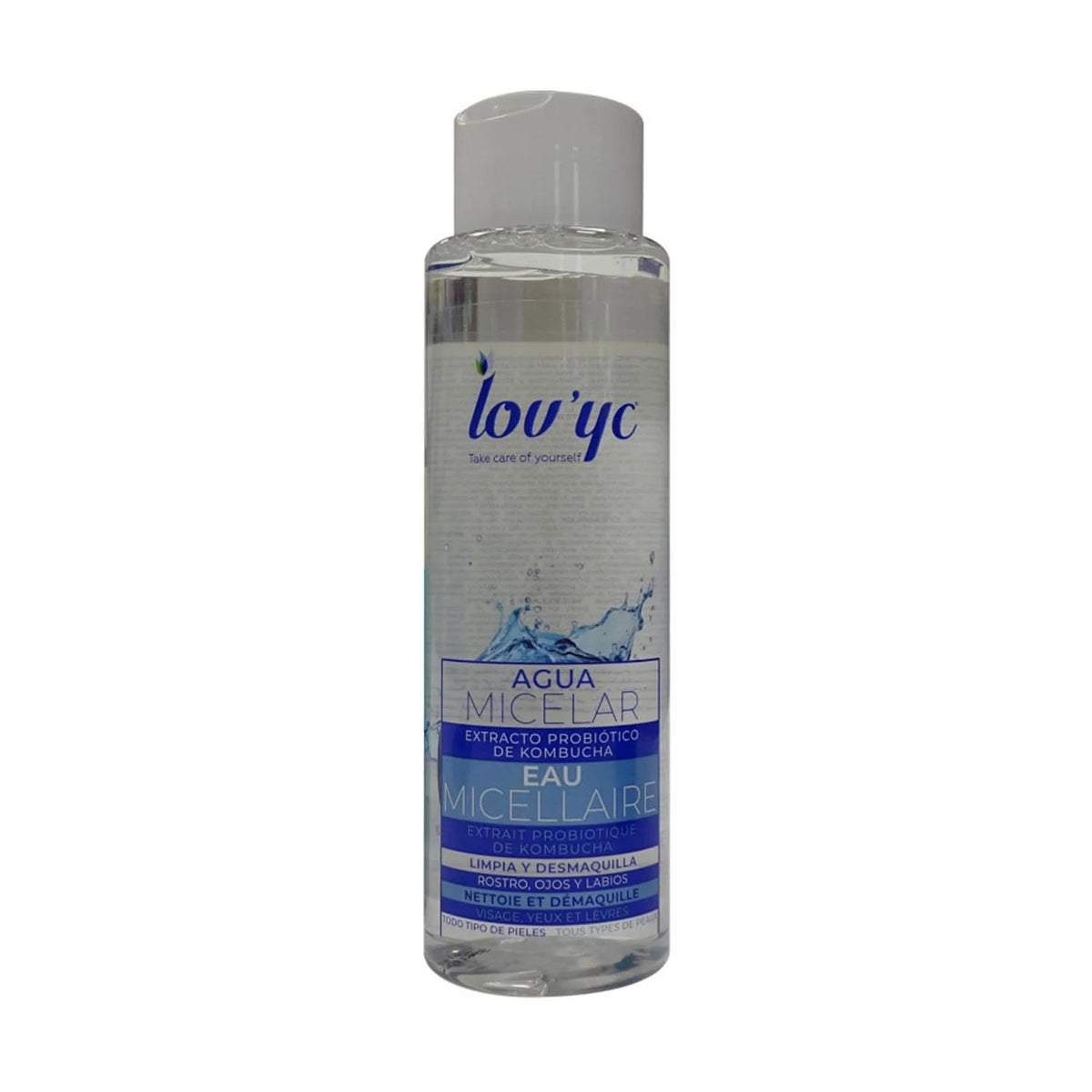Lovyc Probiotico Kombucha Agua Micelar Rostro occhi e labbra 500 ml