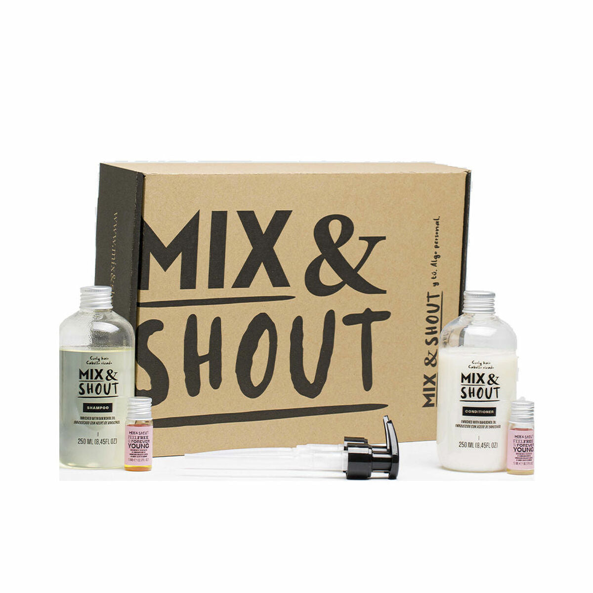Shampoo Mix & Shout Rutina Rizado Fortalecedor Lote 4 Pezzi Capelli ricci-0