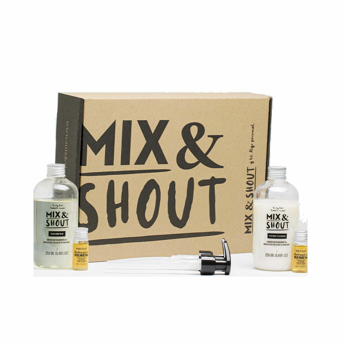 Shampoo Mix & Shout Rutina Rizado Reparador Lote 4 Stück Lockiges Haar-0
