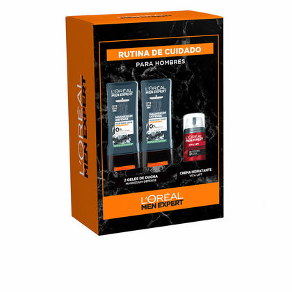 Cofanetto Cosmetici da Uomo L'Oreal Make Up Men Expert Magnesium Defense 3 Pezzi