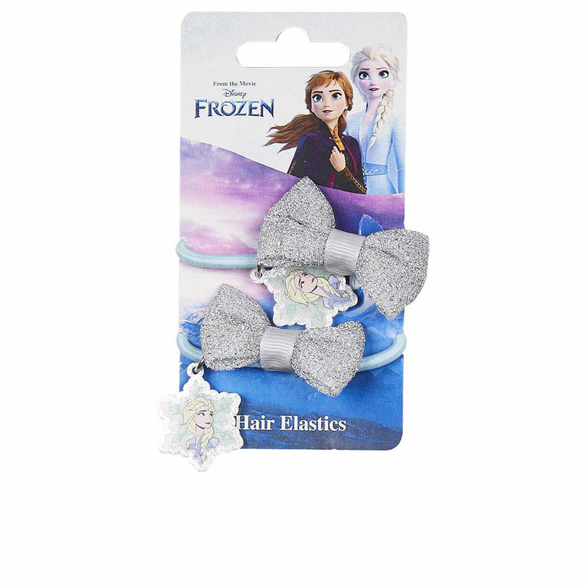 Rubber Hair Bands Inca Elásticos Lazo Disney 2 Units Blue Silver Lasso (2 Units)-0