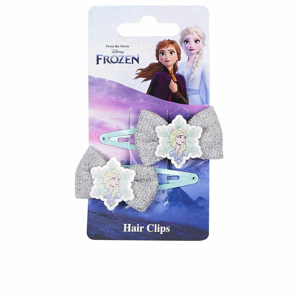 Hair Clips Inca Clips Lazo Disney 2 Units Blue Silver Lasso (2 Units)-0