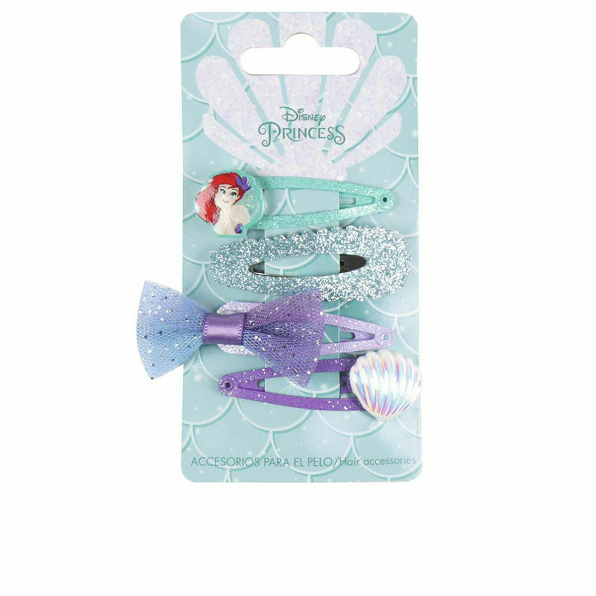 Hair Clips Disney Princess   Multicolour-0