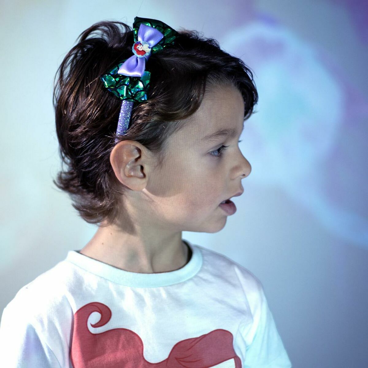Headband Disney Princess Diadema Disney Turquoise-5