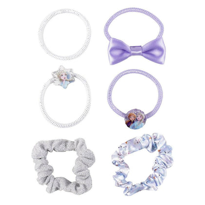 Élastiques à cheveux Frozen Multicolore 6 Unités
