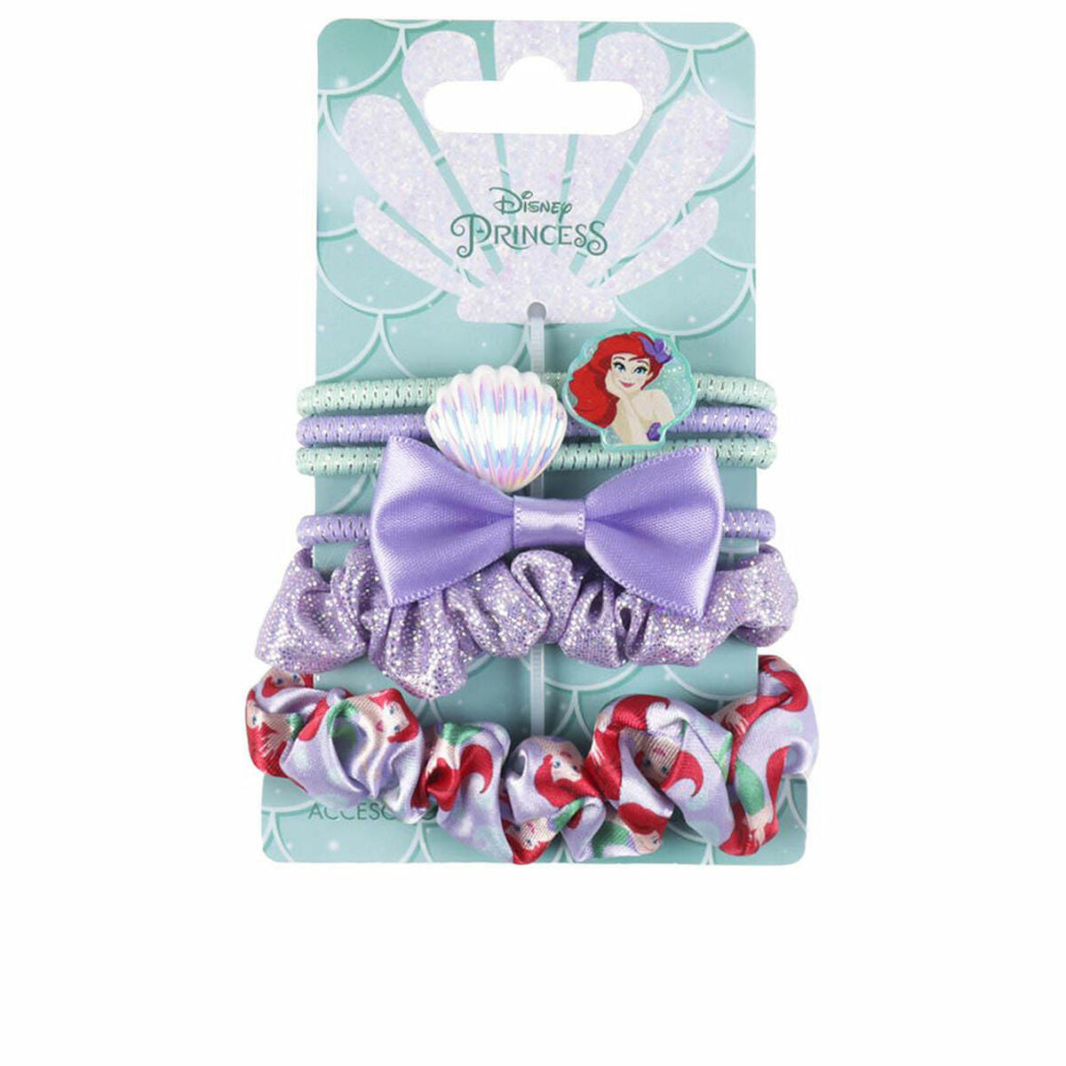 Élastiques à cheveux Disney Princesse Multicolore-0