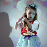 Entwirrende Haarbürste Disney Princess Lila Türkis 8 x 21 x 2,5 cm-1