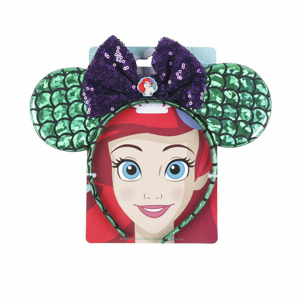 Headband Disney Princess Diadema Disney Turquoise Ears-0