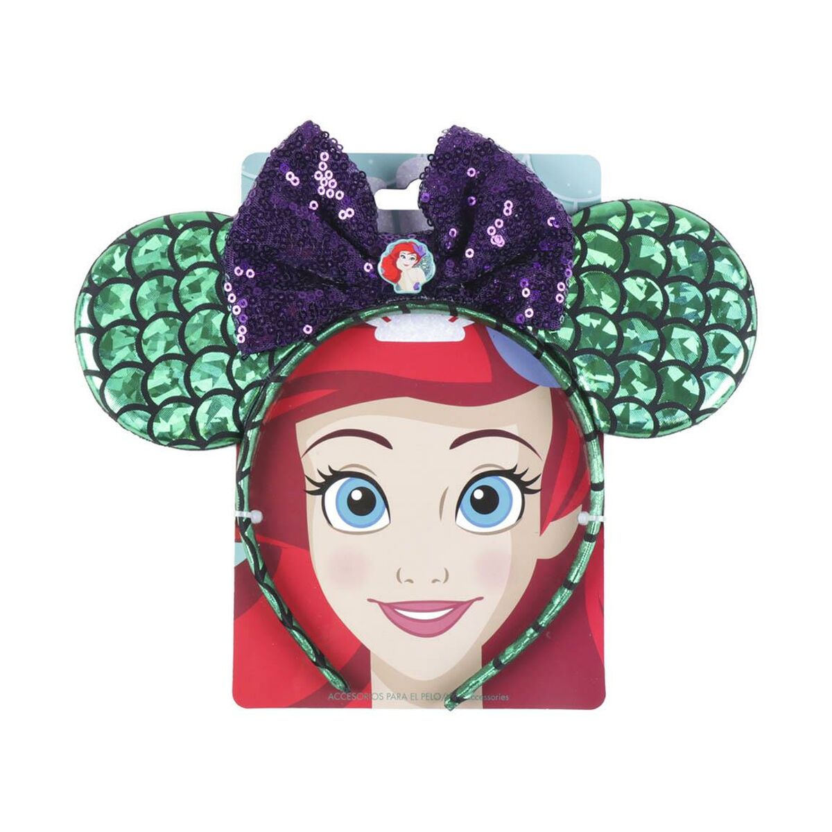 Headband Disney Princess Turquoise Ears-1