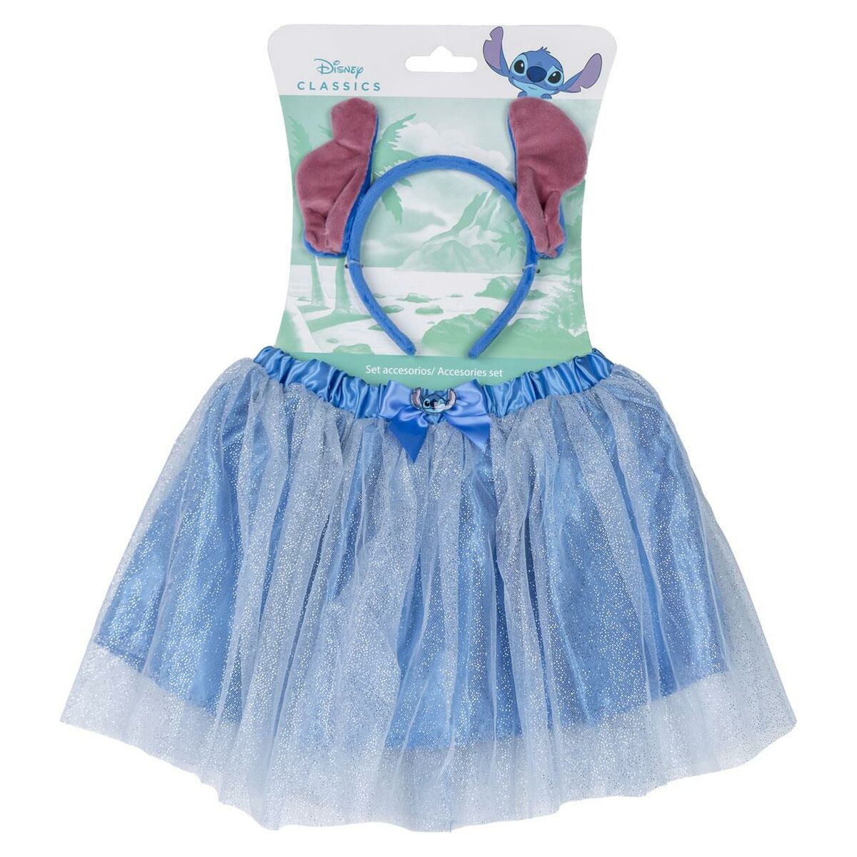 Set accesorii Stitch Blue 2 Pieces-0