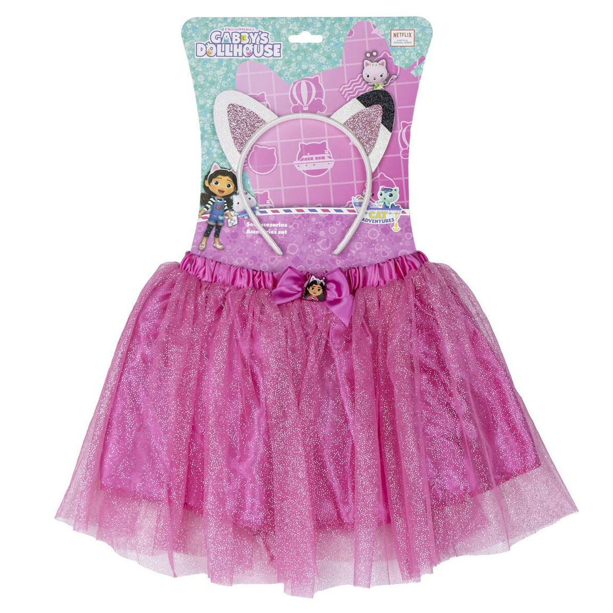 Set Accesorios Casa de Muñecas Gabby 2 Piezas Rosa-0