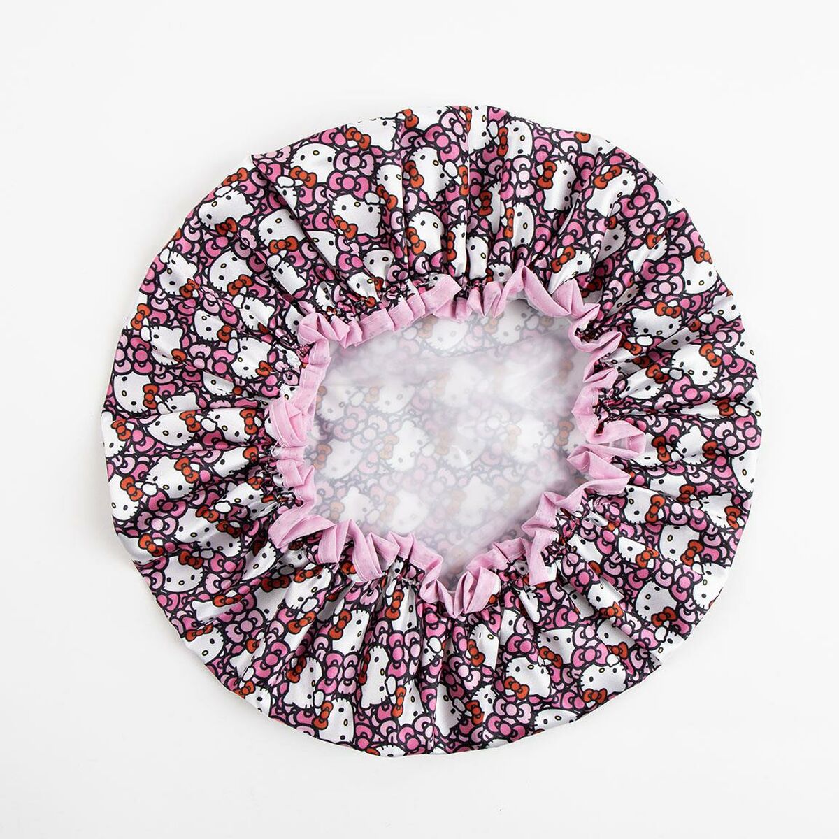 Shower Cap Hello Kitty Pink 100 % polyester-4