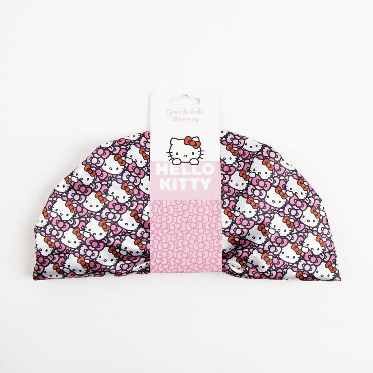 Shower Cap Hello Kitty Pink 100 % polyester-3