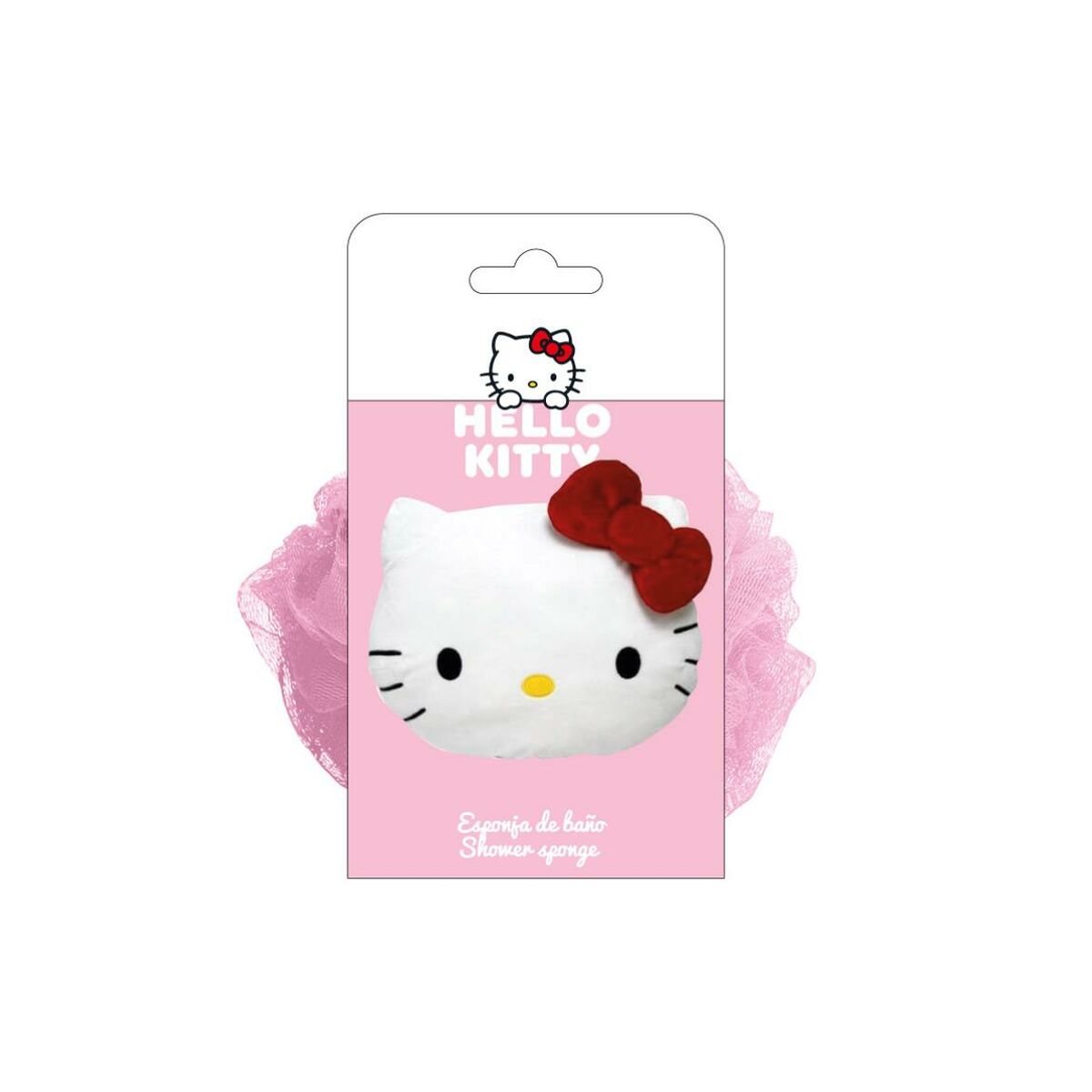 Éponge corporelle Hello Kitty Rose 20 % Polyester 12 x 12 x 12 cm-2