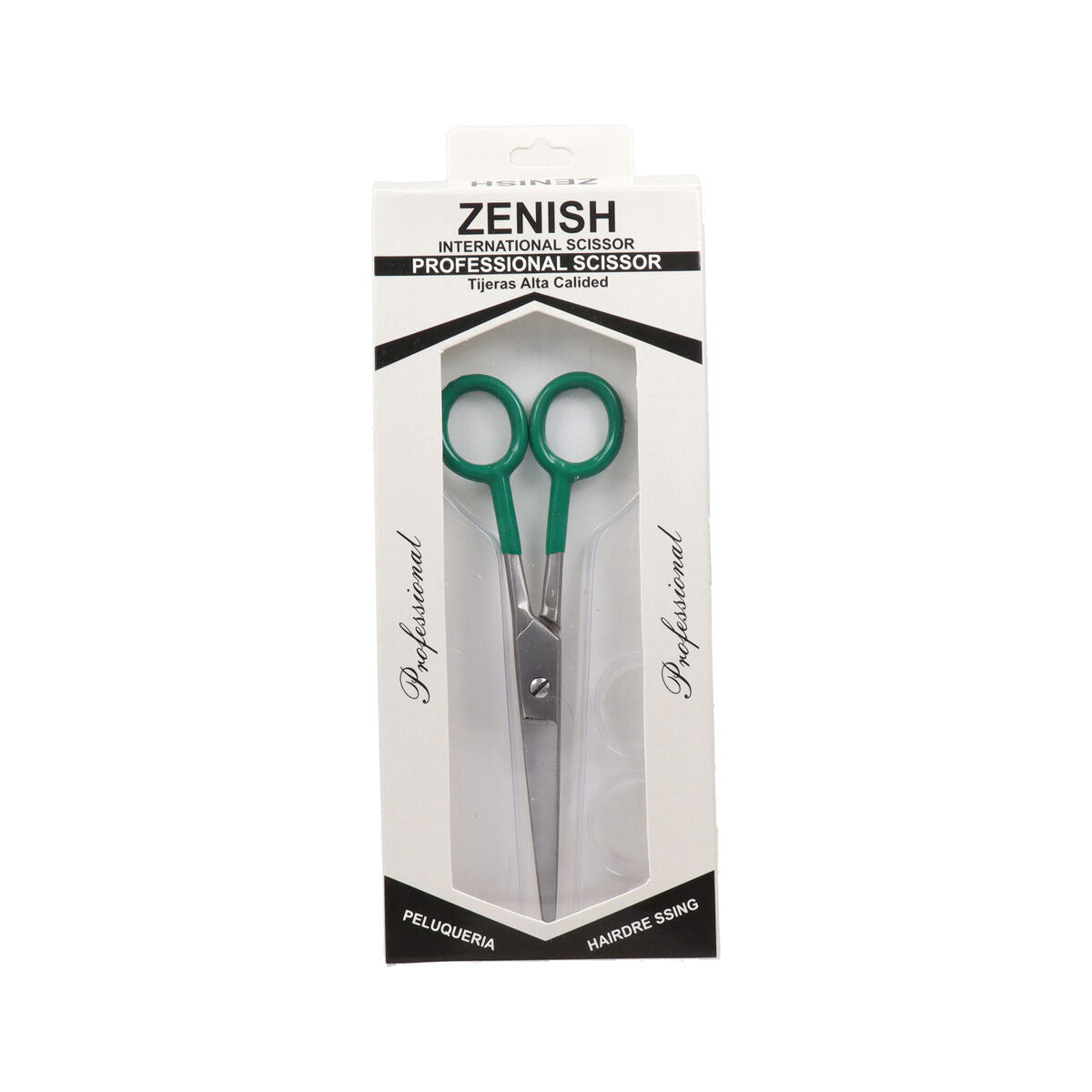 Ciseaux à cheveux Zenish Professional 7" Vert-0