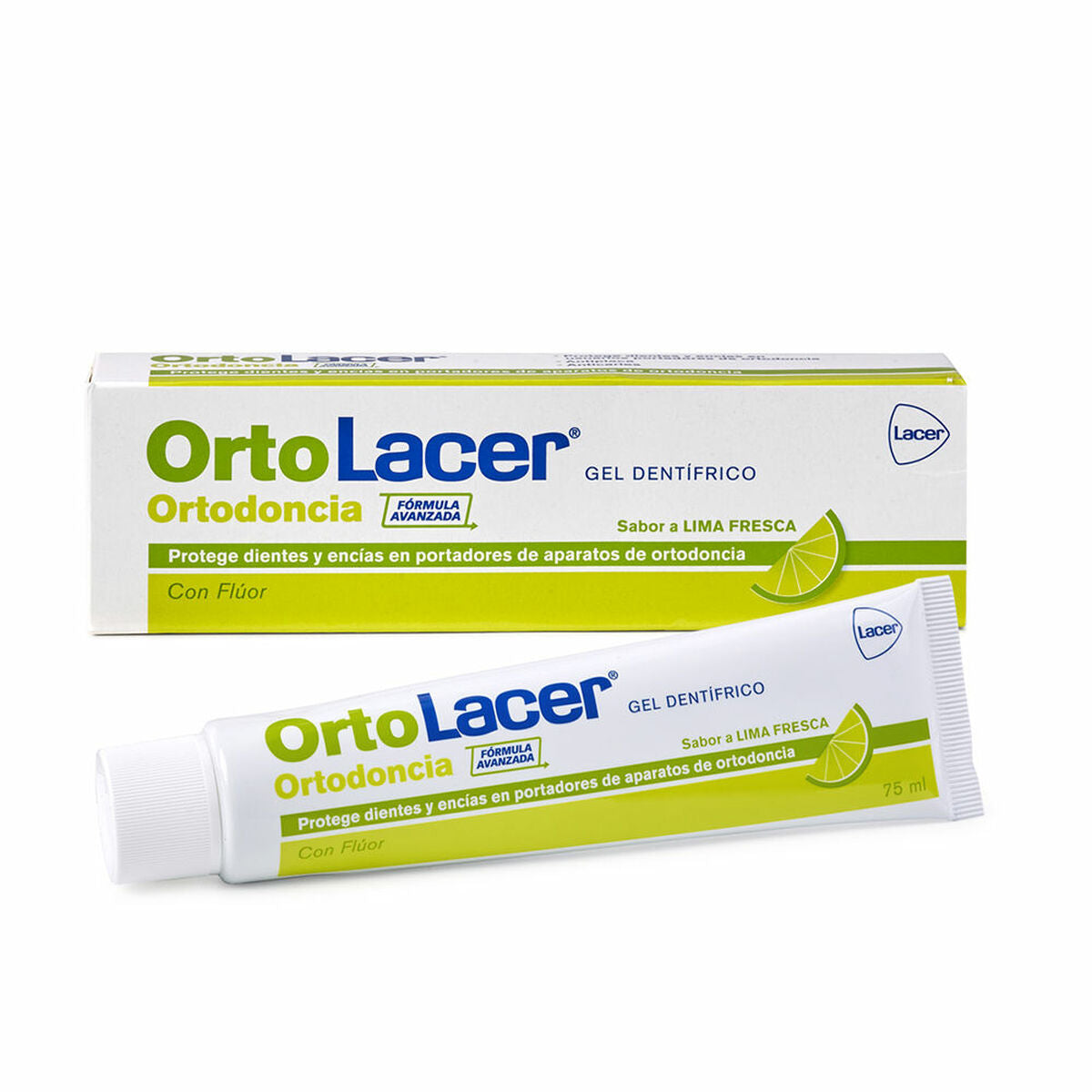Dentifricio Lacer Ortodoncia Lime (75 ml)-0