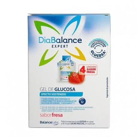 Diabalance Esperto gel Di Glucosio Ad Effetto Sostenuto Fragola 4 Bustine