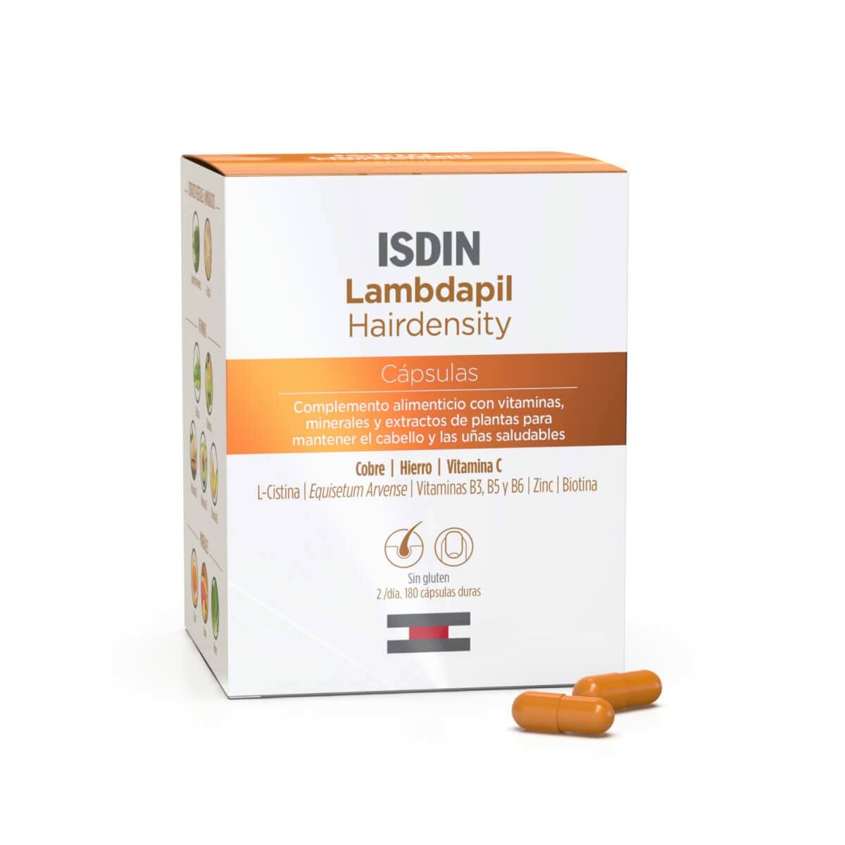 Complément alimentaire perte de cheveux Isdin Lambdapil 180 Gélules-0
