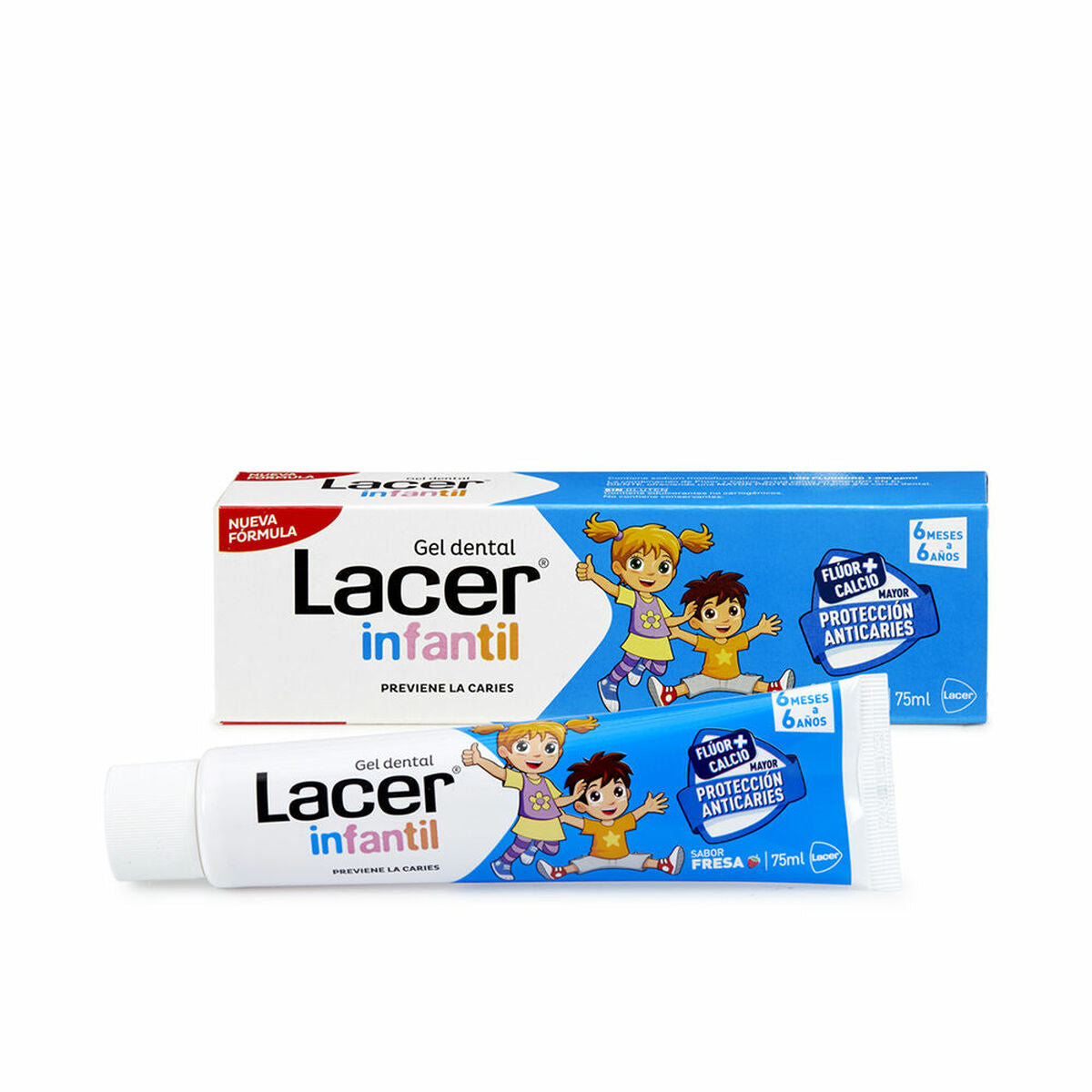 Toothpaste Lacer Children's Strawberry (75 ml)-0