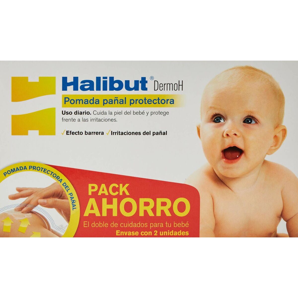Protective Nappy Cream Halibut Dermo H 2 x 45 g Ointment-2