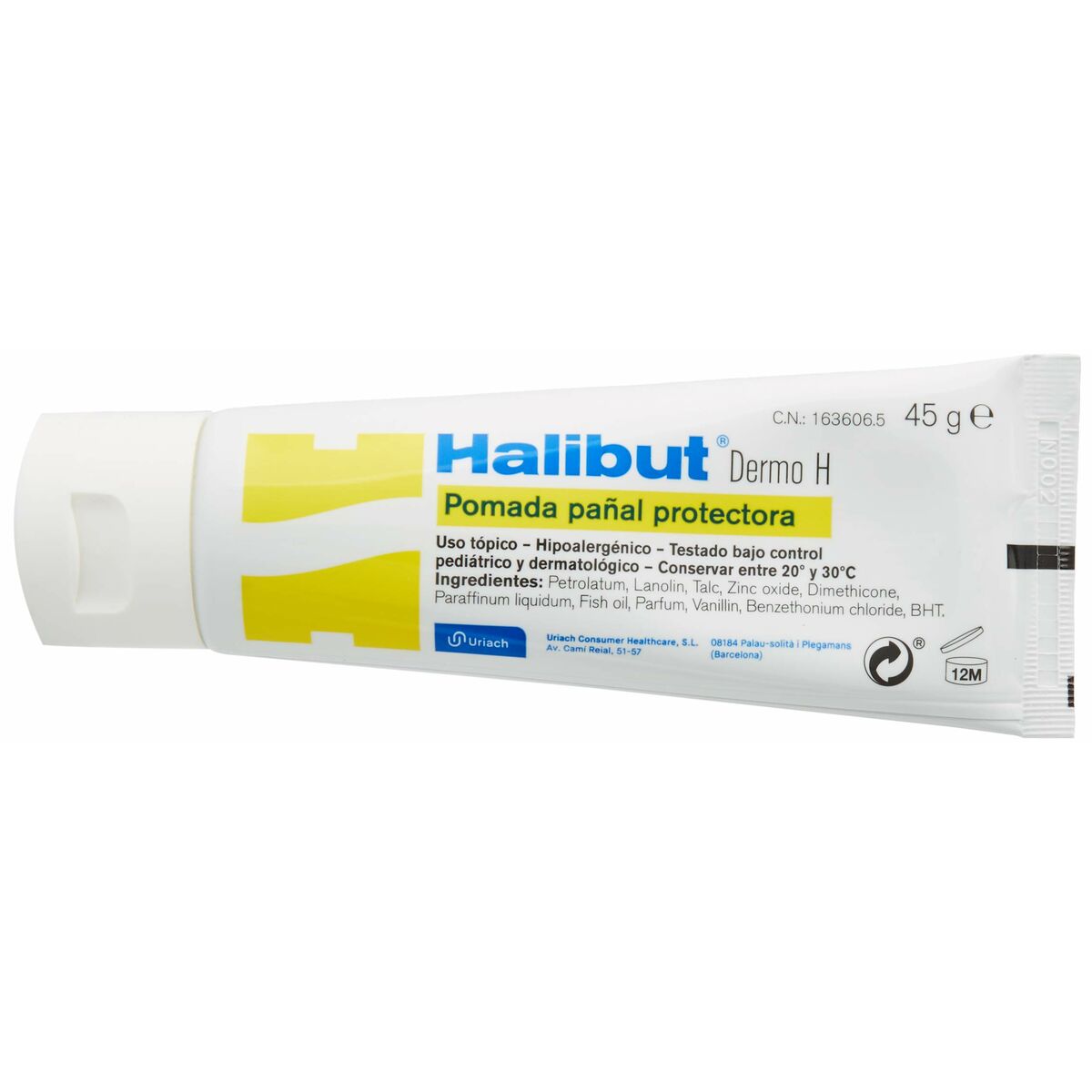 Protective Nappy Cream Halibut Dermo H 2 x 45 g Ointment-1
