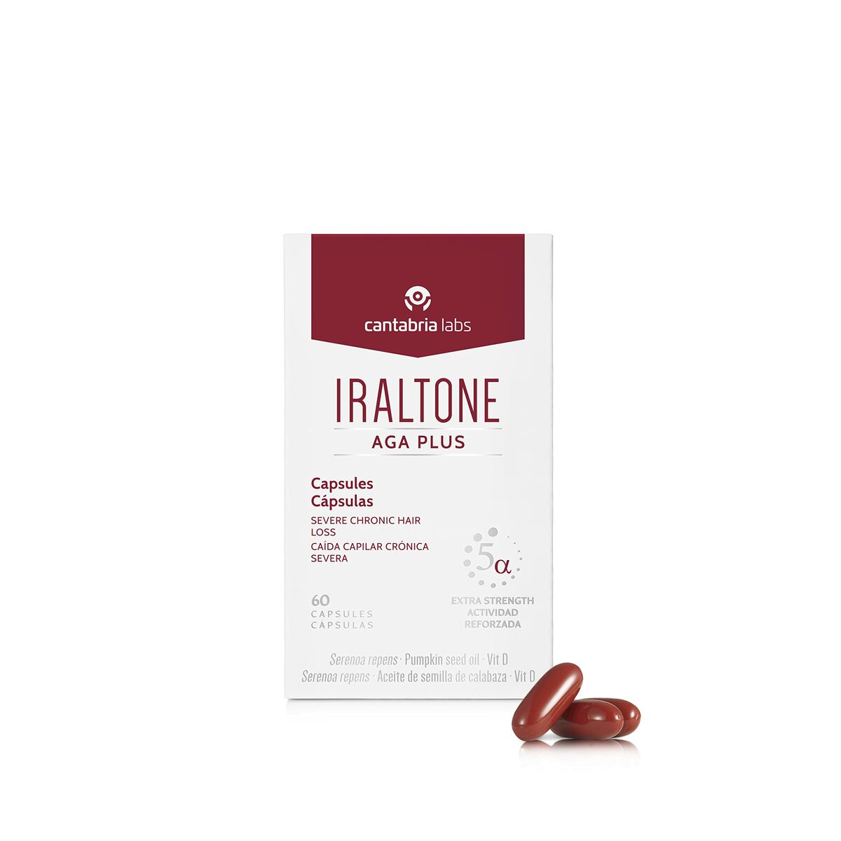 Complemento Alimenticio Anticaída Iraltone Aga Plus (60 Unidades)-0