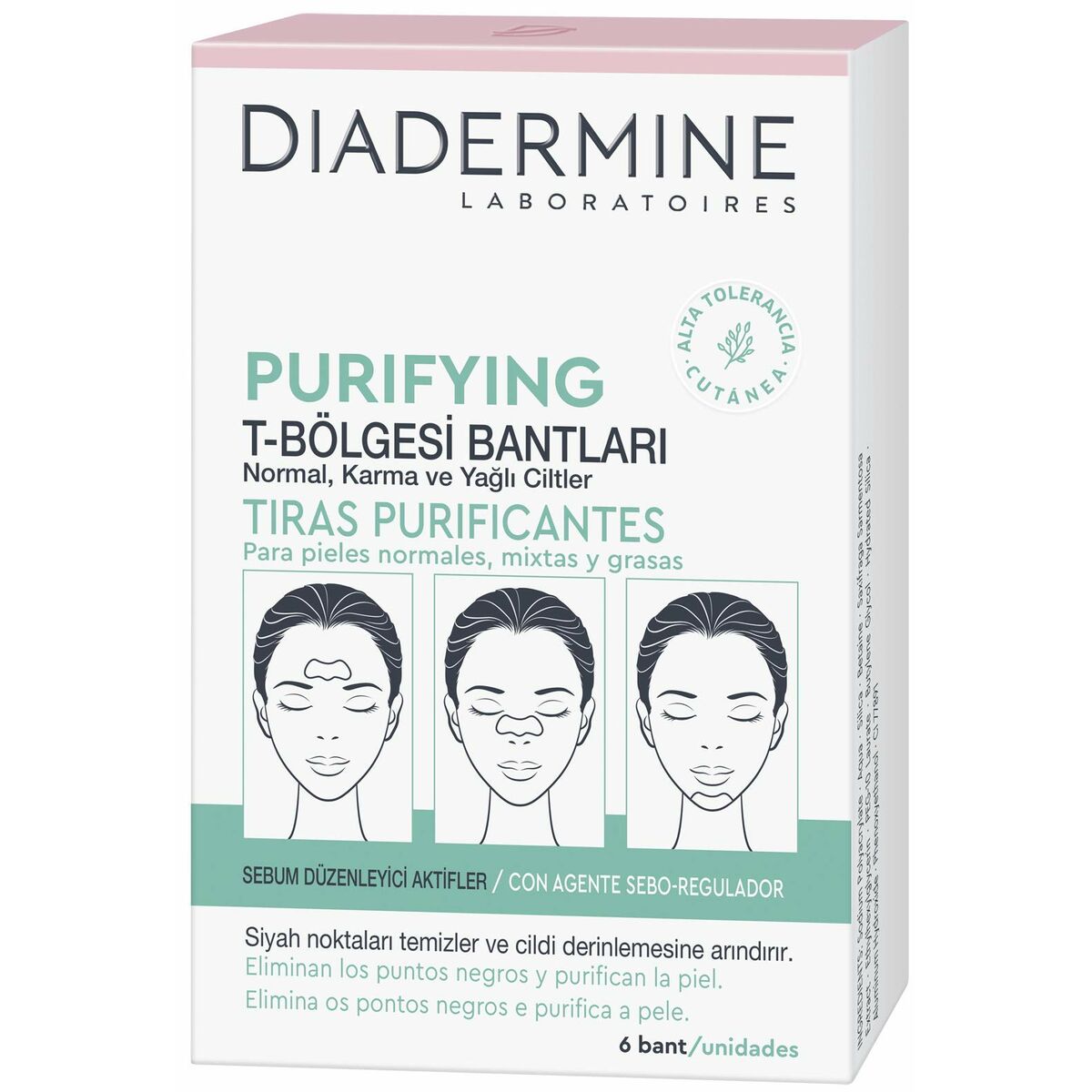 Akne-Hautbehandlung Diadermine Tiras Purificantes-0